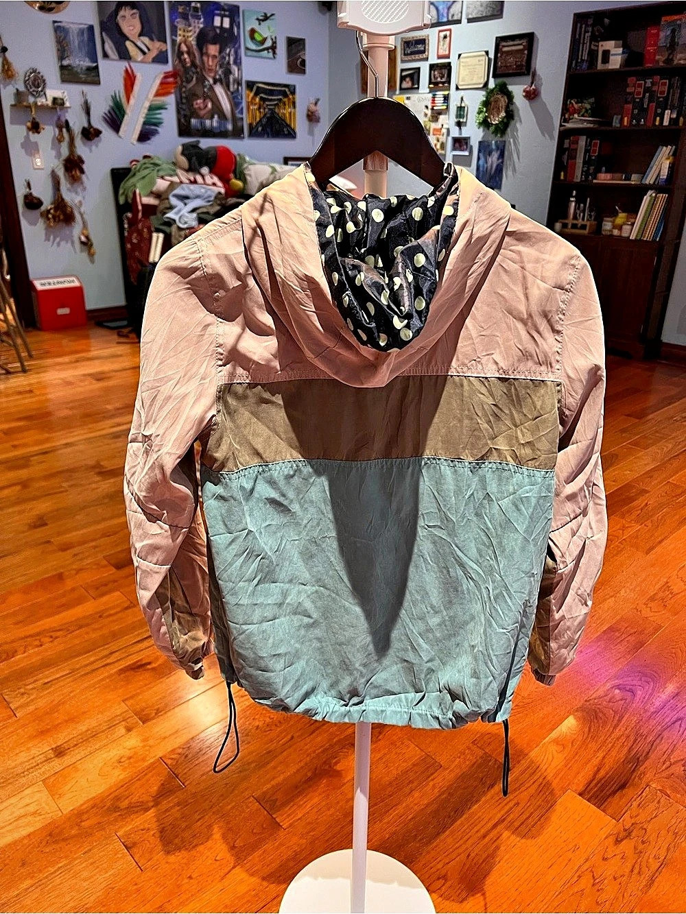 Reversible Color Block Polka Dot Jacket - Picture 4 of 4